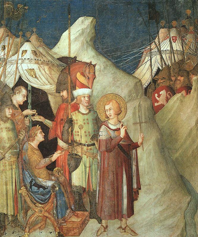 Simone Martini St.Martin Renouncing the Sword